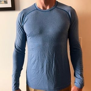 Lululemon Men’s Medium Metal Vent Tech MVT Long Sleeve LS - Blue